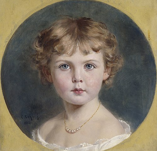 Princess Margaret of Connaught (1882-1920), 1885, Karl Rudolf Sohn