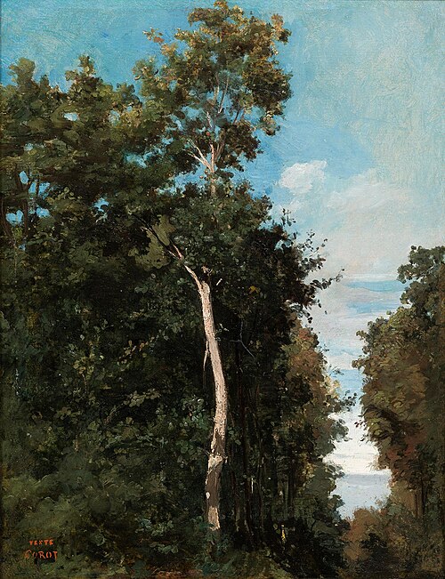 Le Bois sur la côte de Grâce à Honfleur, 1830, Jean-Baptiste Camille Corot