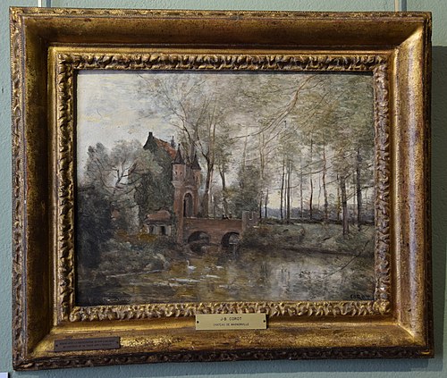 Le Château de Wagnonville, 1875, Jean-Baptiste Camille Corot