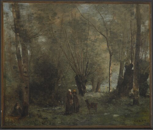 The Pond, , Jean-Baptiste Camille Corot