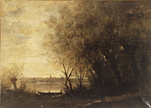 Near Ville d'Avray, , Jean-Baptiste Camille Corot