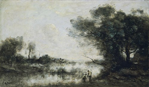 The Pond, 1865, Jean-Baptiste Camille Corot