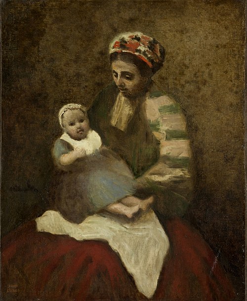 Nurse and Child, 1870, Jean-Baptiste Camille Corot