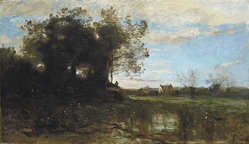 Souvenir des dunes de Dunkerque, 1872, Jean-Baptiste Camille Corot