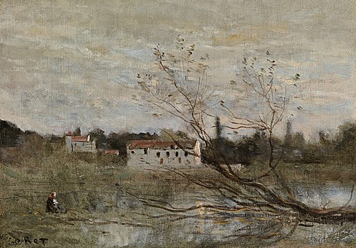 Ville d'Avray, un coin d'étang, 1867, Jean-Baptiste Camille Corot