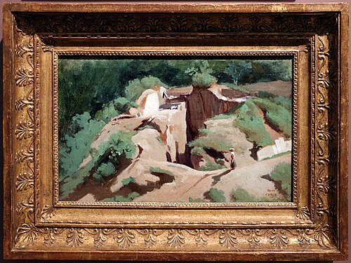 Marino. Un lavoir, 1826, Jean-Baptiste Camille Corot