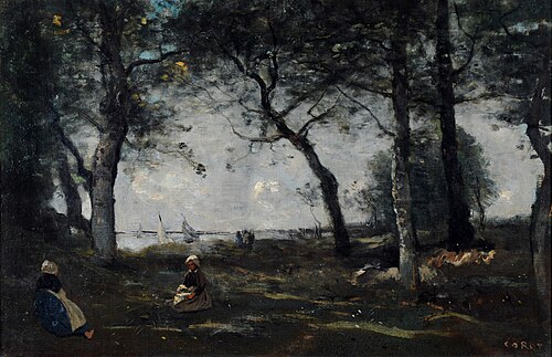 Honfleur, 1850, Jean-Baptiste Camille Corot