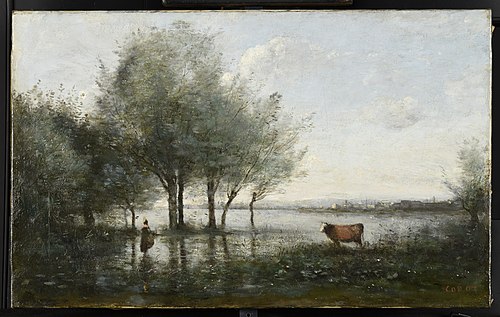 Le Marais, 1870, Jean-Baptiste Camille Corot