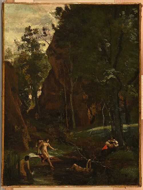 Diane au bain, , Jean-Baptiste Camille Corot
