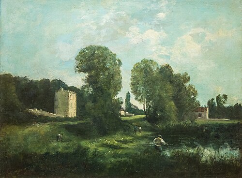 Ville d'Avray, 1865, Jean-Baptiste Camille Corot