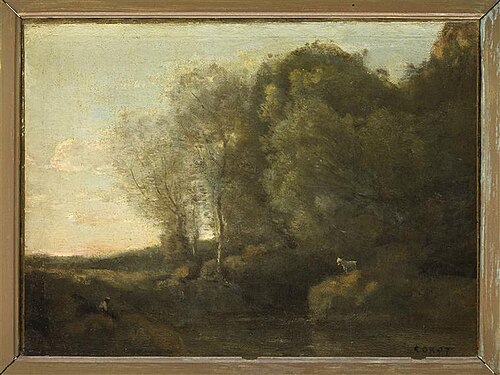 La chèvre au rocher, , Jean-Baptiste Camille Corot