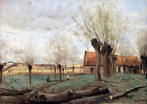 La saulaie de Sainte-Catherine, près d’Arras, 1856, Jean-Baptiste Camille Corot