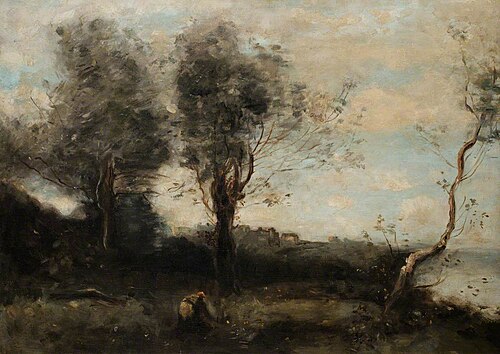 River Scene, , Jean-Baptiste Camille Corot
