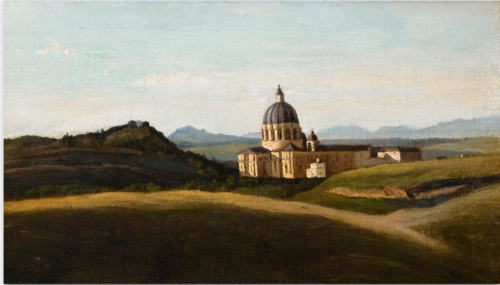 Souvenir d'Italie - Le Vatican et Saint-Pierre-Hors-les-Murs, 1825, Jean-Baptiste Camille Corot