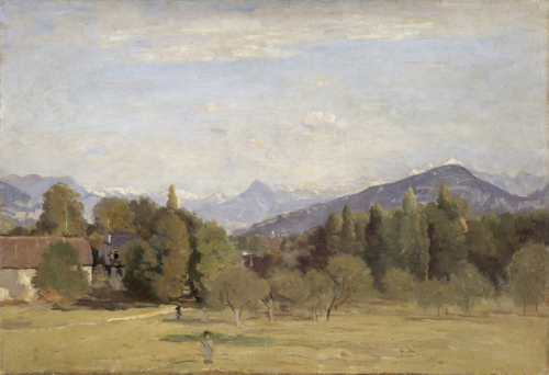 Vue prise de Châtelaine à Genève, 1852, Jean-Baptiste Camille Corot
