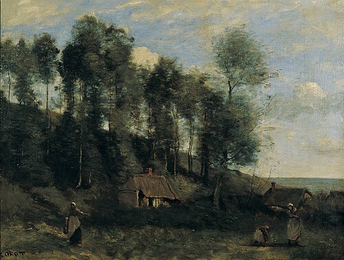 Landschaft bei Étretat, 1872, Jean-Baptiste Camille Corot