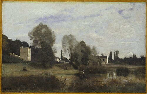 Ville d'Avray, 1865, Jean-Baptiste Camille Corot