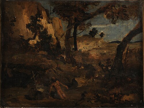 Saint Jérôme, 1837, Jean-Baptiste Camille Corot