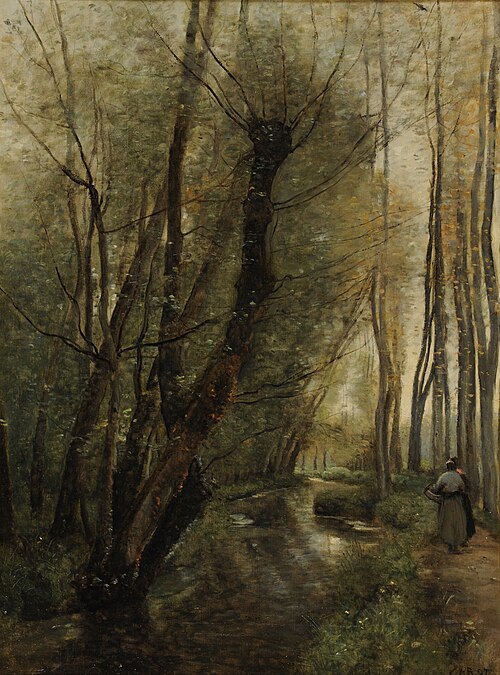 Un ruisseau, environs de Beauvais, 1865, Jean-Baptiste Camille Corot