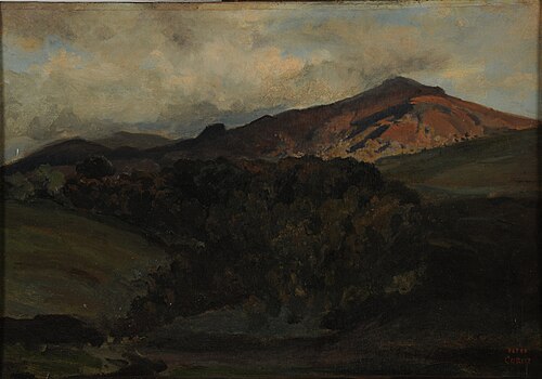 Monte-Cavo, 1825, Jean-Baptiste Camille Corot