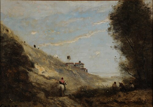 Le vallon au cavalier, 1850, Jean-Baptiste Camille Corot