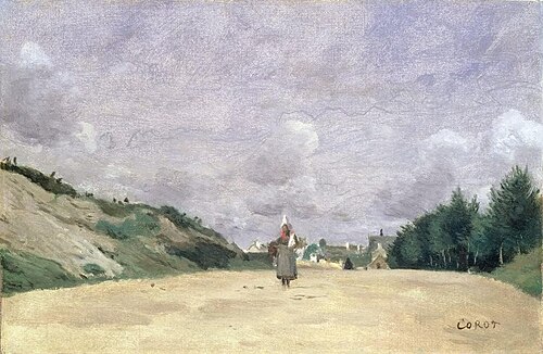 Road in Normandy, 1860, Jean-Baptiste Camille Corot