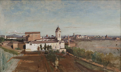 Trinità dei Monti, 1820, Jean-Baptiste Camille Corot