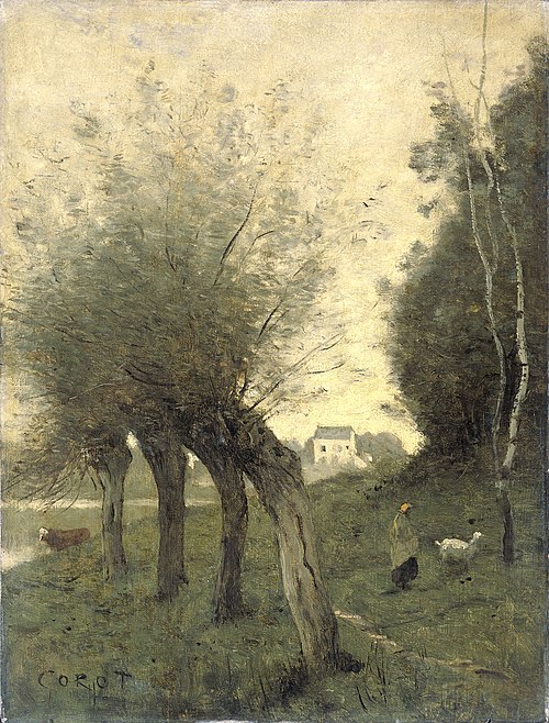 Landscape with Willows, 1850, Jean-Baptiste Camille Corot