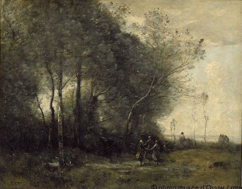 La Danse des bergères. Souvenir d'Arleux, 1871, Jean-Baptiste Camille Corot