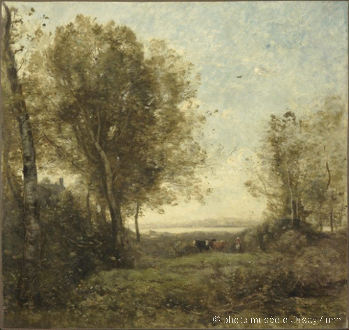 Le Matin. Gardeuse de vaches, 1862, Jean-Baptiste Camille Corot