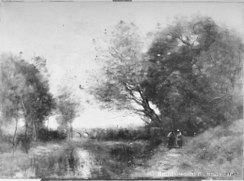 Le Pont de Palluel, 1871, Jean-Baptiste Camille Corot