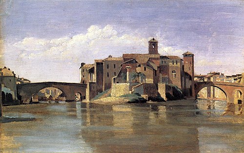 Île de San Bartolomeo, 1826, Jean-Baptiste Camille Corot