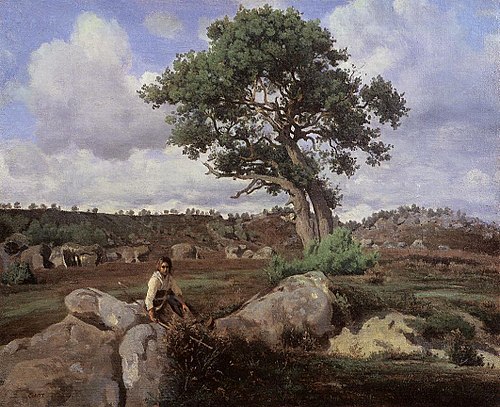 Fontainebleau Forest (The Oak), 1830, Jean-Baptiste Camille Corot