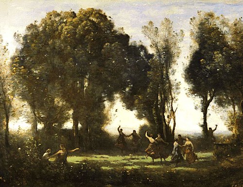A Morning. The Dance of the Nymphs, 1850, Jean-Baptiste Camille Corot