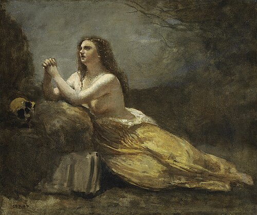 Mary Magdalene in Prayer, 1900, Jean-Baptiste Camille Corot