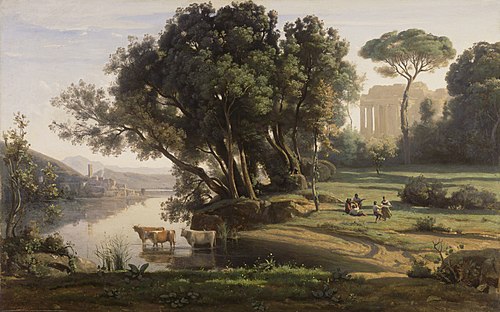 Paysage italien, 1839, Jean-Baptiste Camille Corot