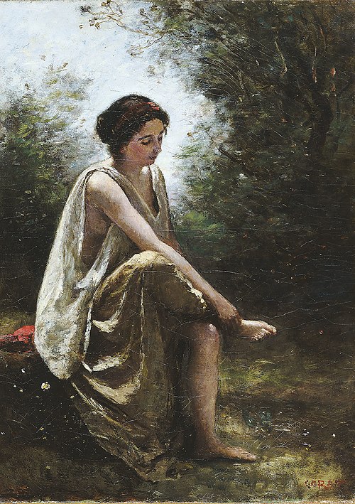 Eurydice blessée, 1868, Jean-Baptiste Camille Corot