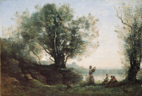 Orphée pleure la mort d'Eurydice, 1861, Jean-Baptiste Camille Corot