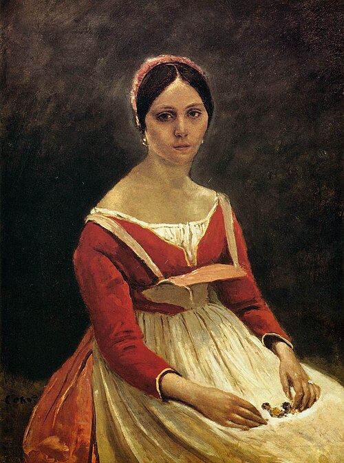 Madame Legois, 1838, Jean-Baptiste Camille Corot