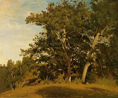 Fontainebleau – Aux gorges d'Apremont, 1830, Jean-Baptiste Camille Corot