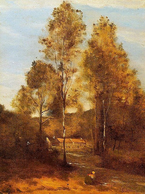 Clearing Pierre du Bois, the Évaux near Chateau-Thierry, 1855, Jean-Baptiste Camille Corot