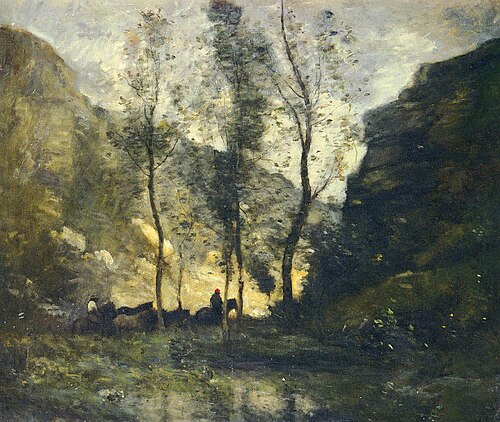 The Smugglers, 1871, Jean-Baptiste Camille Corot