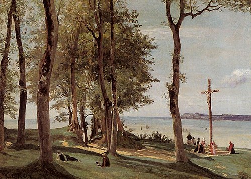 Honfleur: Calvary, 1829, Jean-Baptiste Camille Corot