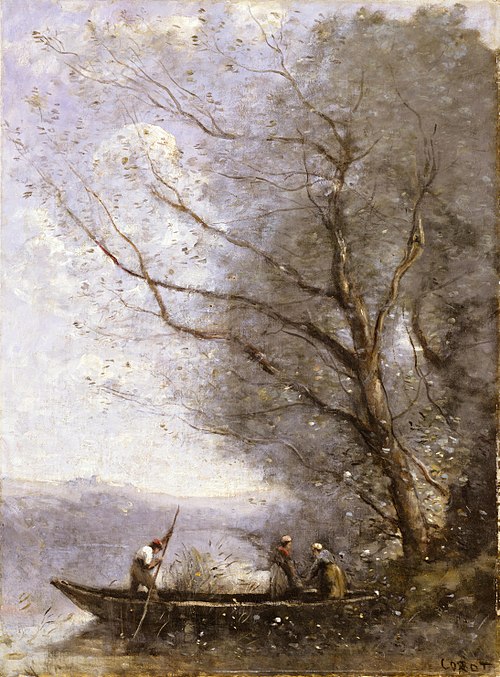 The Ferryman, 1865, Jean-Baptiste Camille Corot