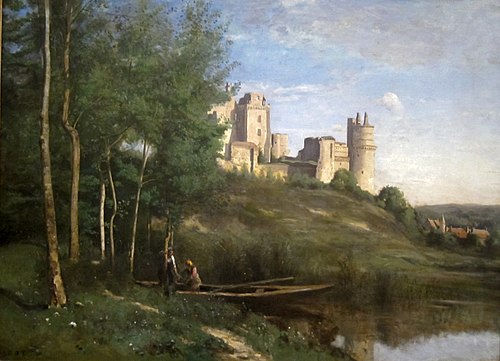 ruines du Château de Pierrefonds, 1830, Jean-Baptiste Camille Corot