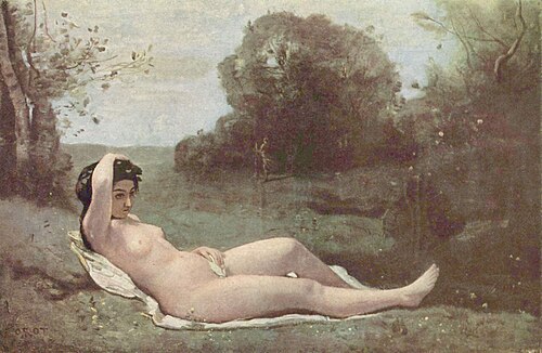 Jeune fille en vert, 1859, Jean-Baptiste Camille Corot
