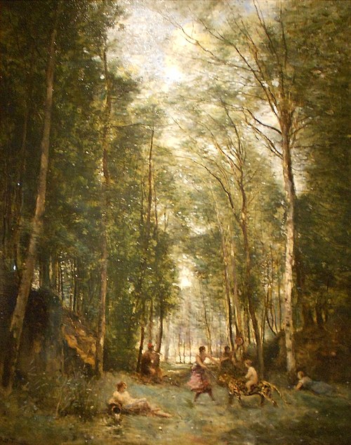 Bacchanal at the Spring: Souvenir of Marly-le-Roi, 1872, Jean-Baptiste Camille Corot