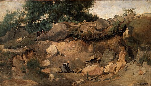 Carrière de la Chaise-Marie, Fontainebleau, 1831, Jean-Baptiste Camille Corot