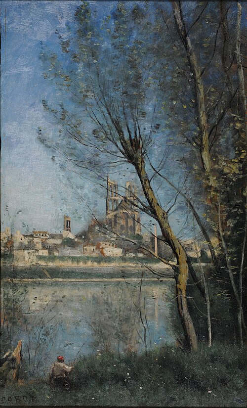 Mantes (morning), 1865, Jean-Baptiste Camille Corot
