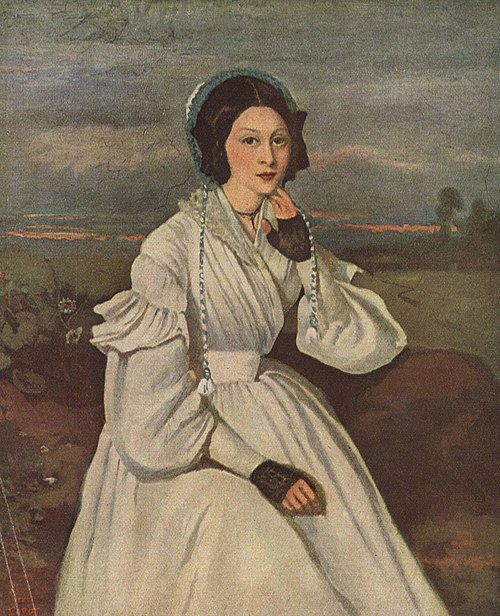 Claire Sennegon, 1837, Jean-Baptiste Camille Corot